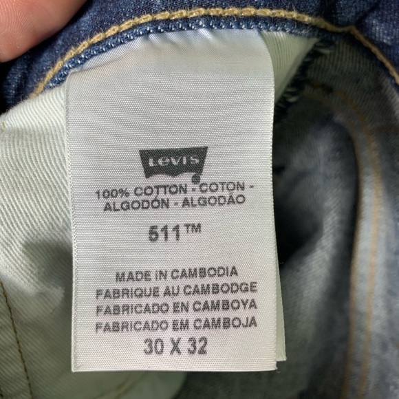 Levi’s | Discontinued 100% Cotton 511 Slim Jeans - 30x32 - Picture 6 of 6
